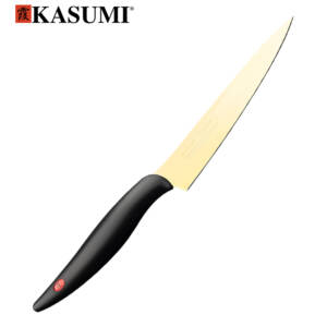 Cuchillo Kasumi KTG-22012 - Utilitario Titanium Oro 12cm.