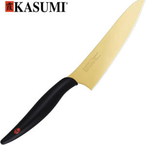 Cuchillo Kasumi KTG-22013 - Utilitario Titanium Oro 13cm.
