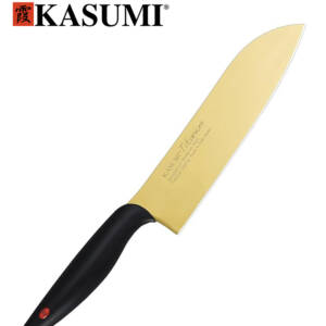 Cuchillo Kasumi  KTG-22018 - Cocinero Japones Titanium Oro 18cm.