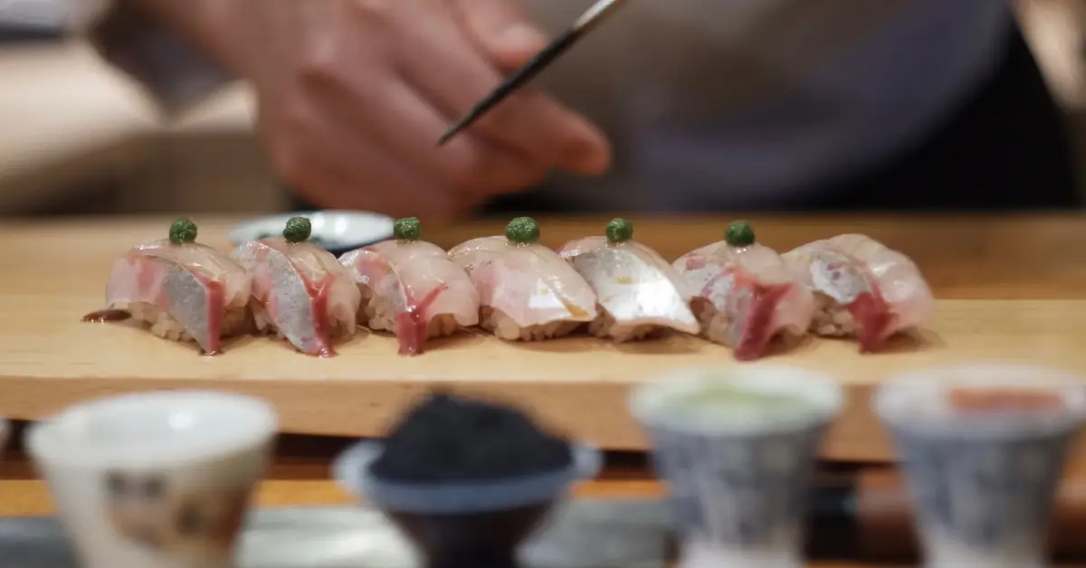 cuchillo sushi corte