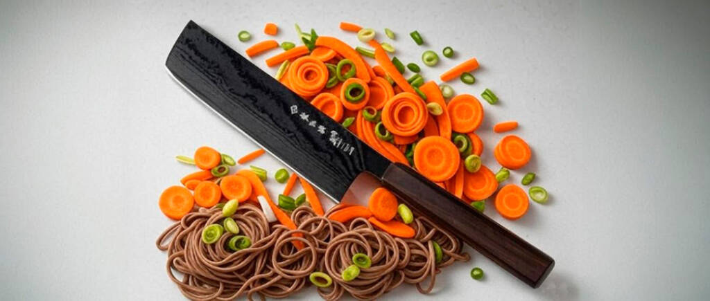 receta de soba con cuchillos japoneses