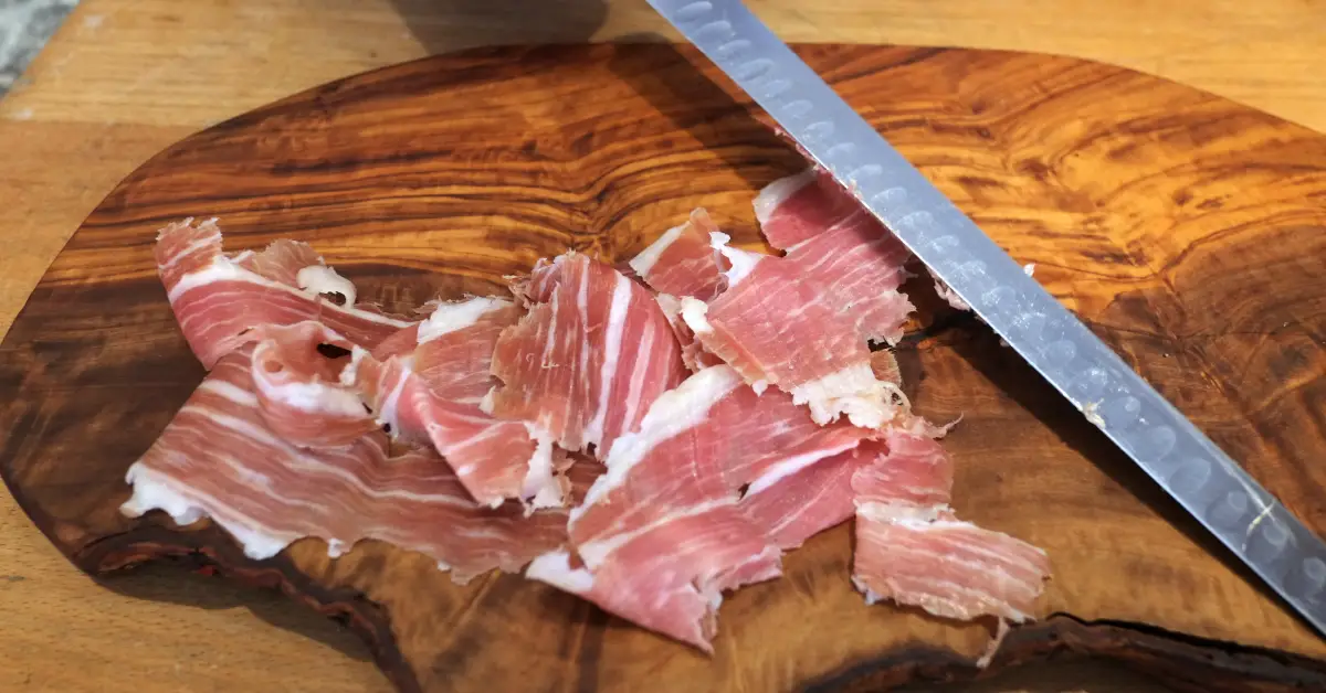 cortar jamon cuchillos